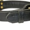 Italian Tailor - Leather Collar -Collars Sales Shop DTC443BLK 2