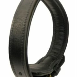 Italian Tailor - Leather Collar -Collars Sales Shop DTC443BLK 4