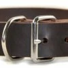 Silver Tag - Leather Collar 1 Silver Tag - Leather Collar -Collars Sales Shop DTC456 2