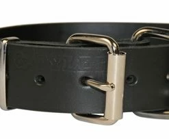 Silver Tag - Leather Collar -Collars Sales Shop DTC456 5