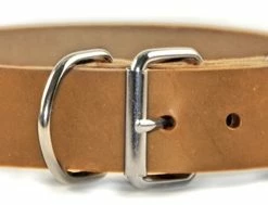 Silver Tag - Leather Collar -Collars Sales Shop DTC456 6