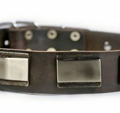 White Light - Leather Collar -Collars Sales Shop DTC88Nickel 4