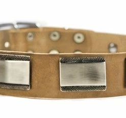 White Light - Leather Collar -Collars Sales Shop DTC88Nickel 5