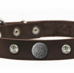 Crystal Beauty - Leather Collar