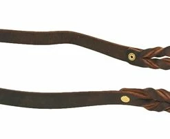 Braided Leather Bridge Handle