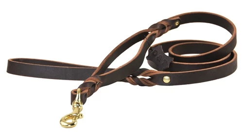 Braidy Bunch - Leather Traffic Leash 3 Braidy Bunch - Leather Traffic Leash
