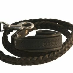 Comfort Braid Black - Leather Leash -Collars Sales Shop DTL7 6