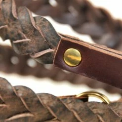 Comfort Braid Black - Leather Leash -Collars Sales Shop DTL7 7