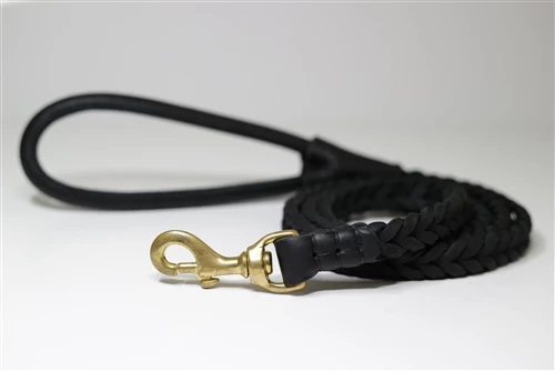 Comfort Braid Rolled - Leather Leash 4 Comfort Braid Rolled - Leather Leash - Image 2