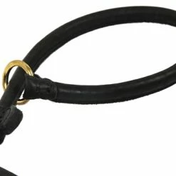 DT Rolled Leather Slip Leash -Collars Sales Shop DTLROLLEDSLIP 4