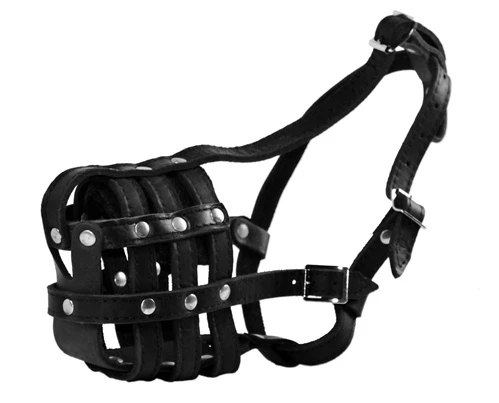 Leather Basket Muzzle 3 Leather Basket Muzzle