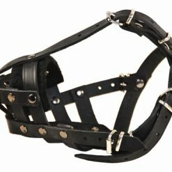 Leather Basket Muzzle 9 Leather Basket Muzzle -Collars Sales Shop DTM41 5