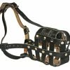 Royal Leather Basket Muzzle 1 Royal Leather Basket Muzzle -Collars Sales Shop DTM41Royal 2
