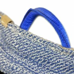 French Linen With Leather Adult Bite Sleeve Cover -Collars Sales Shop DTSCFL2 5